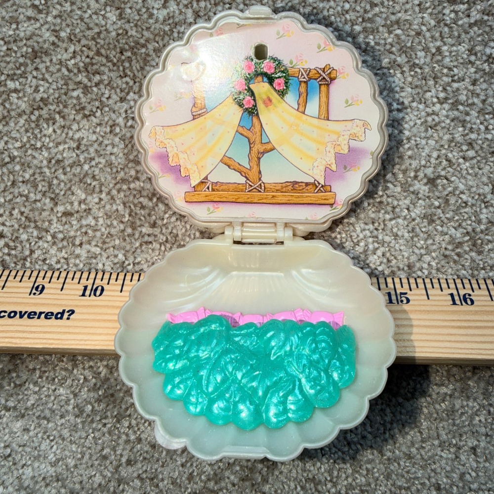 Vintage 90's Kenner Fairy Winkles Sweet Dreams Seashell Compact 5 Mini Figures - Picture 6 of 8
